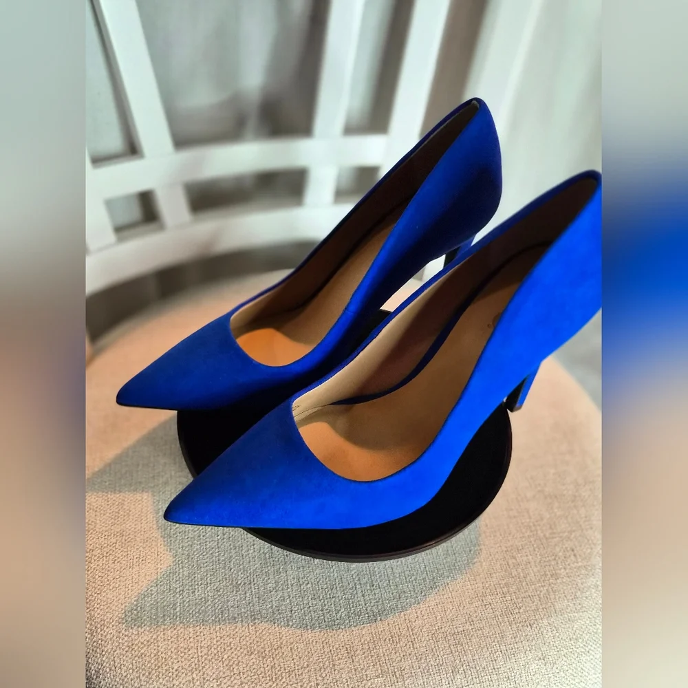 I.N.C. International Concepts® Stunning NIB Cobalt Blue 7M Shelya Pumps - Picture 7 of 11